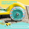 thumbnail image 4 of Aosom Kick Scooter for Kids, Foldable and Adjustable Height, Yellow, 4 of 9