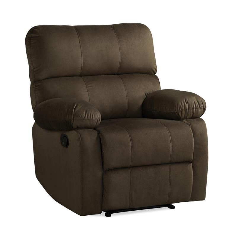 Dorel Living Sterling Recliner in Brown