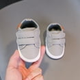 thumbnail image 2 of Baby Boys Girls High Top Ankle PU Leather Sneakers Soft Rubber Sole Infant Moccasins Newborn Oxford Loafers Anti-Slip Toddler Wedding Uniform Dress Shoes for 0-18 Months, 2 of 9