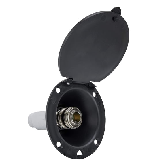 RV Exterior Spray Port Hook-Up Connector