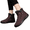Brown, variant on Women's Slip on Ankle Boots, Warm Fleece Lined High Top Snow Boots with Thick Non Slip Sole, Cozy Winter Footwear for Cold Weather Outdoor Daily Wear