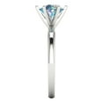 thumbnail image 3 of Clara Pucci 14K White Gold 1.5ct BlueMoissanite Solitaire Ring for Women, 3 of 8