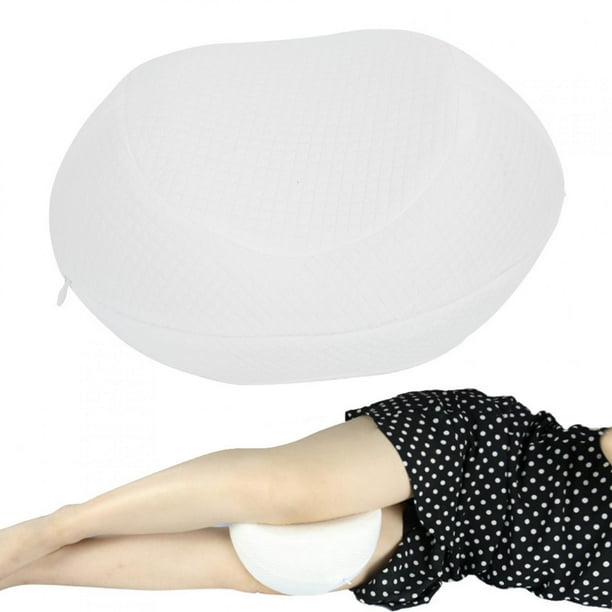 Comfort Sleeping Leg Pillow, Pain Relief Pillow, Neck Calf Leg For Thigh  Side White 