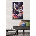 thumbnail image 2 of James Booker - Galaxy Space Cats Riding Donuts Wall Poster, 22.375" x 34", 2 of 5