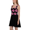 thumbnail image 3 of Black with Pink Roses Skater Dress (3XL), 3 of 4