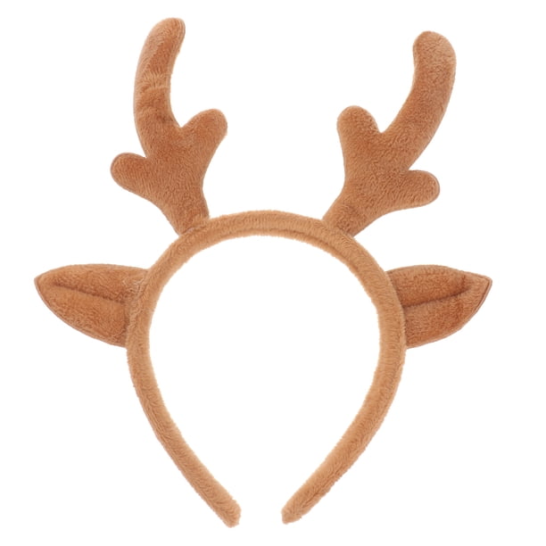 Adorable diadema navideña con astas de reno, accesorio para el cabello infantil.