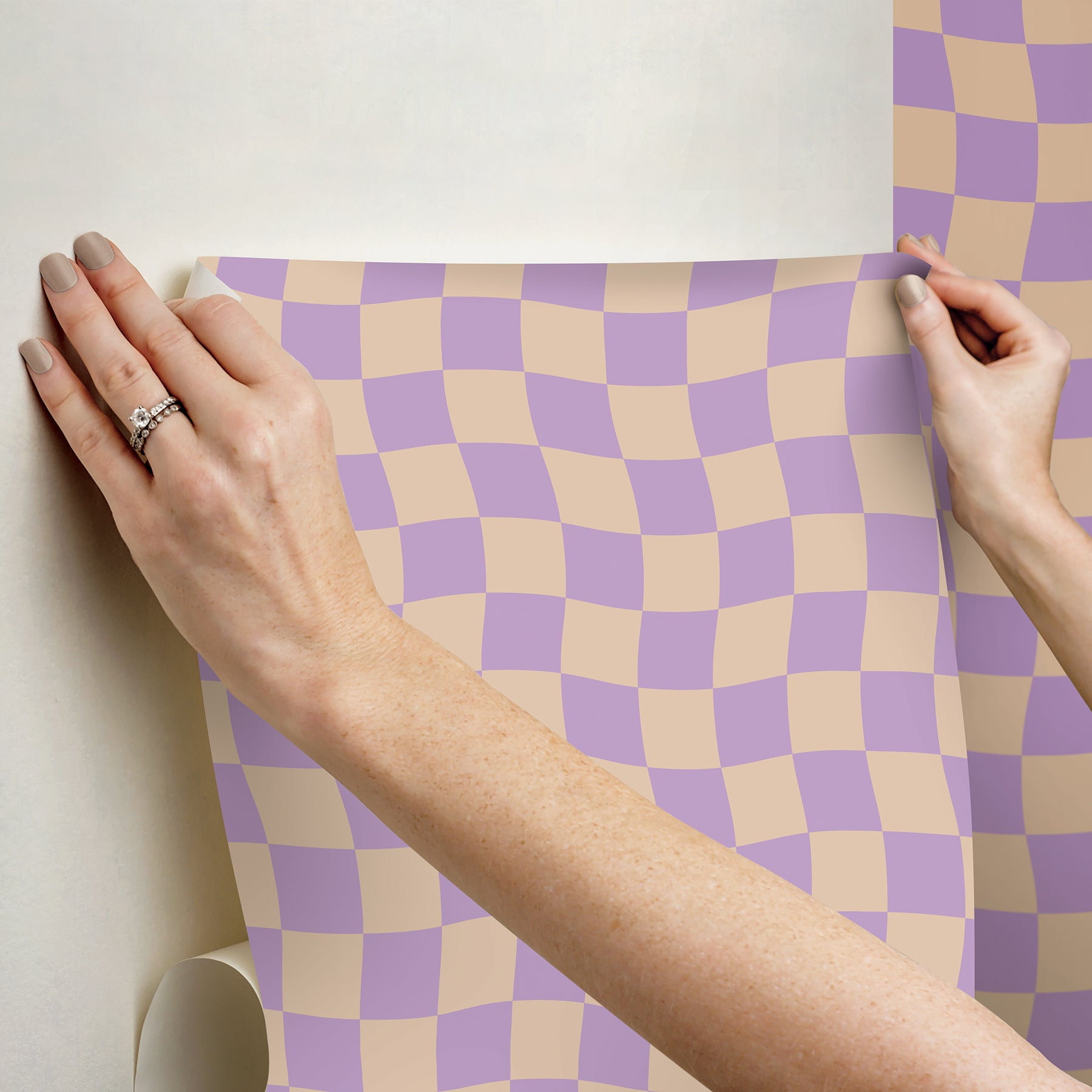 Groovy Checker Peel & Stick Wallpaper