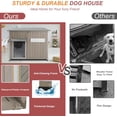 thumbnail image 6 of Petsblublu 40" L Weatherproof Outdoor Dog House Wooden Puppy Shelter with Elevated Floor, 6 of 8