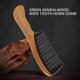 thumbnail image 2 of Handmade 100% Natural Green Sandalwood Hair Combs - Anti-static Sandalwood Scent Natural Hair Detan, 2 of 5