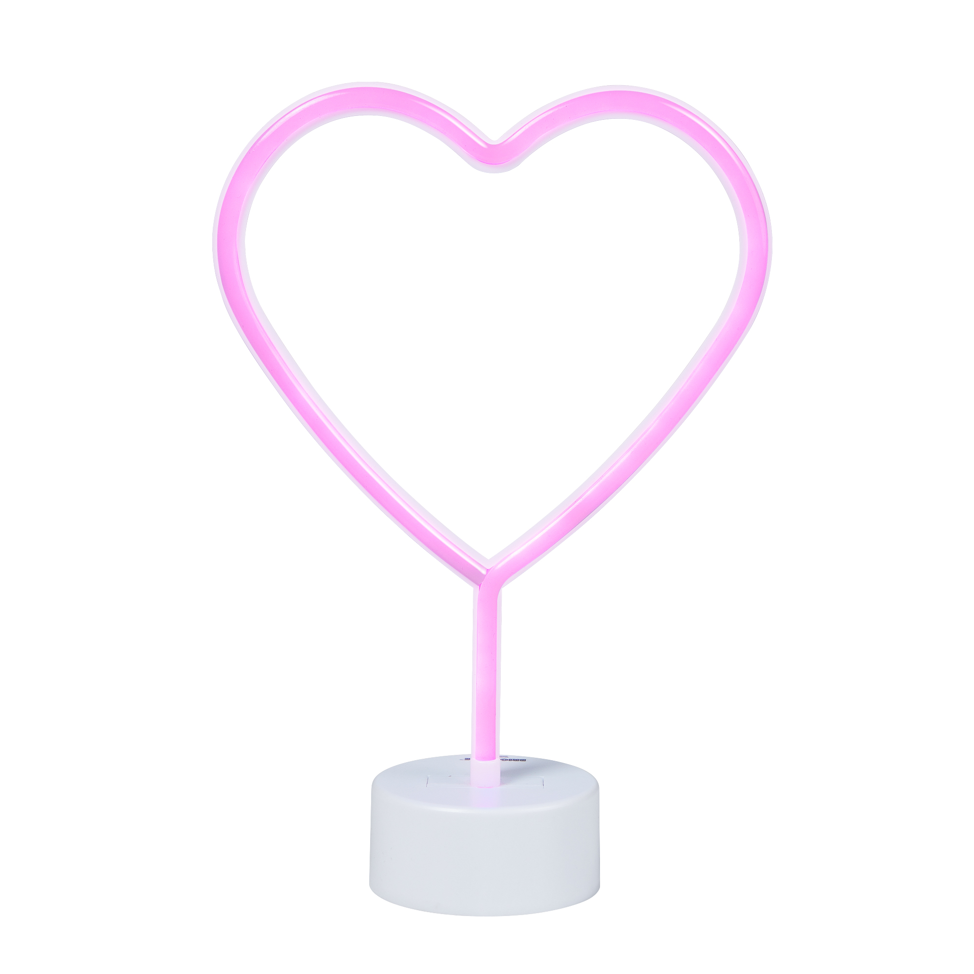BrightSide 12" Pink Heart LED Neon Table Light photo 5