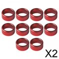 thumbnail image 1 of 2x10 Anillos De Metal Para Pata De Paloma, Identifican Bandas, Eliminan Fácilmente Los Accesorios, Color Rojo, 1 of 6