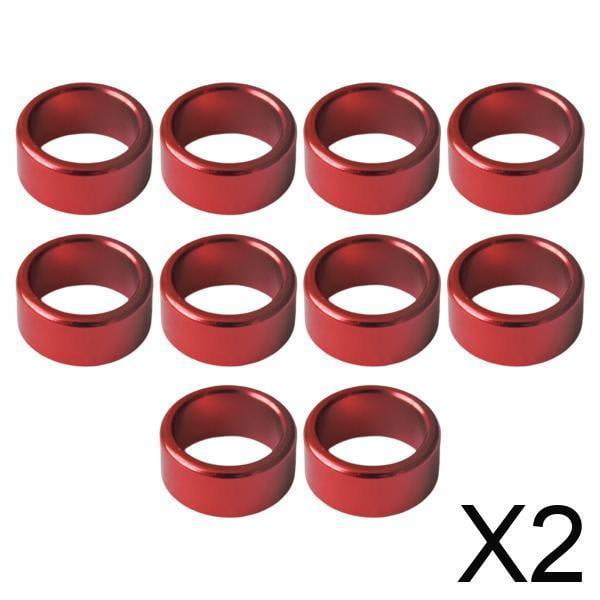 2x10 Anillos De Metal Para Pata De Paloma, Identifican Bandas, Eliminan Fácilmente Los Accesorios, Color Rojo