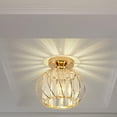 thumbnail image 2 of fastboy Lampe de Plafond Moderne en Cristal LED Suspension Semi-Lumière Dorée, 2 of 3