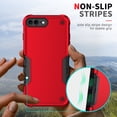 thumbnail image 6 of iPhone 8 Plus Case, Phone Case iPhone 7 Plus, Heavy Duty 2 in 1 Hybrid Rugged Shockproof Case Hard PC Soft TPU Bumper Cover for Apple iPhone 8 Plus/7 Plus, Support Wireless Charging,Mint, 6 of 8