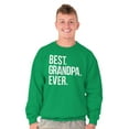 thumbnail image 3 of Best Grandpa Ever Grandfather Poppop Men's Crewneck Sweatshirt Brisco Brands S, 3 of 6