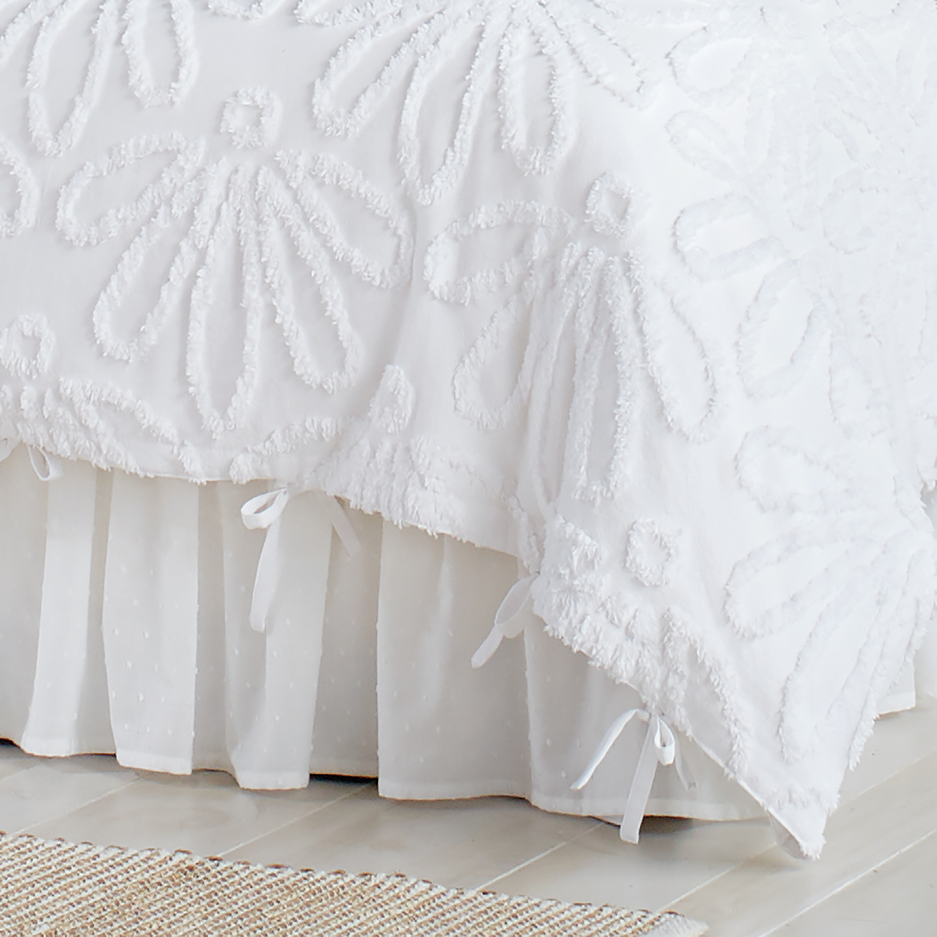 The Pioneer Woman Country Chenille Duvet Set, Full/Queen White - image 3 of 9