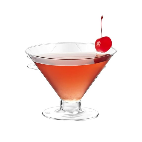Disposable Plastic Cups, 50 Pack 5oz Clear Cocktail Glasses, Reusable Dessert Cups for Parties, Weddings & Events, Easy Assembly
