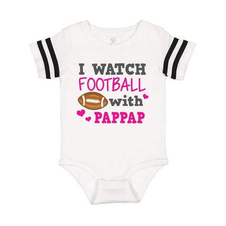 

Inktastic I Watch Football with My Pappap Gift Baby Girl Bodysuit