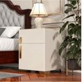 thumbnail image 3 of AFANQI Smart Nightstand w/Security Safe Lock Box, 3-Color Light,Wireless Charging, 3 of 9