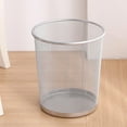 thumbnail image 1 of Cubo de basura redondo de malla metálica Kdkad, ideal para baño, dormitorio, oficina, cocina, espacios pequeños., 1 of 6