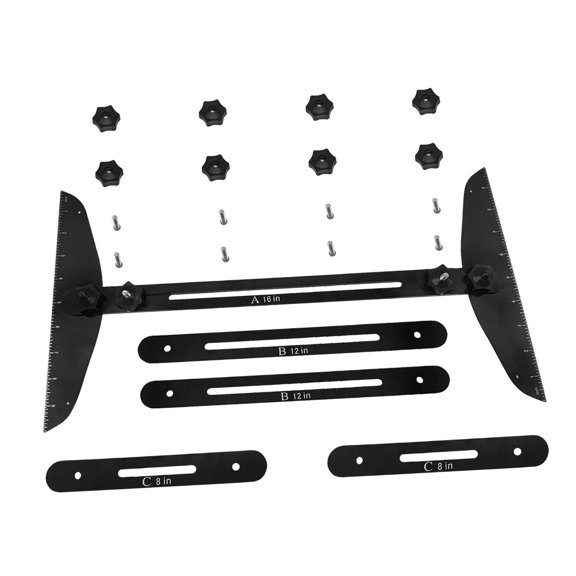 Moyitang Stair Tread Template Tool 11-60 inch Length Portable Adjustable Self Scribe Tool