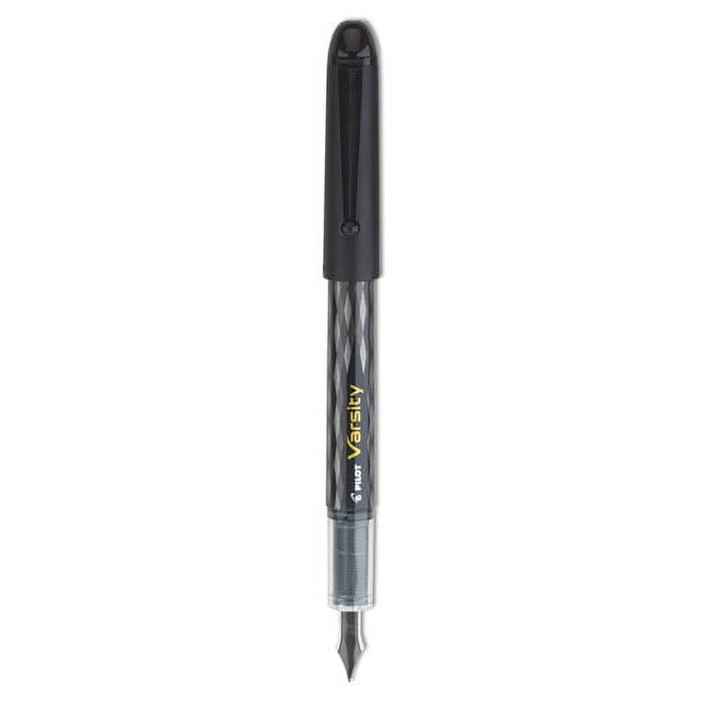 Varsity Fountain Pen, Medium 1 Mm, Black Ink, Gray Pattern Wrap | Bundle of 5 Each