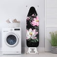 thumbnail image 3 of HELLHERO Lotus Flower Night Sky Iron Board Cover with 3 Hook and Loop Fastener Strap Adjustable Fasteners Elastic Edge Home Protective Cover(Not Heat Insulating), 3 of 5