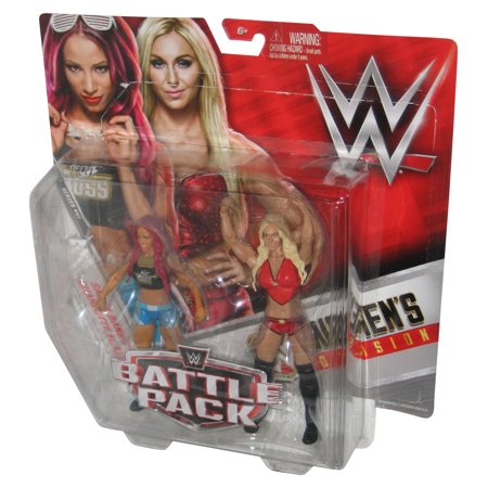 WWE James Sasha Banks vs Charlotte Flair (2017) Mattel Figure Set 2-Pack - (Plastic Loose From Blister Card)