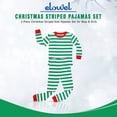 thumbnail image 5 of Elowel Family Matching Christmas Pajamas - Striped Pajama 2-Piece Gift Set, 5 of 11