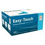 Easy Touch Pressure-Activated Safety Lancets 30 Gauge - 100 ct