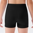 thumbnail image 5 of mgoYE Girls Athletic Shorts Kids High Waisted Yoga Dance Biker Shorts Comfy Gymnastics Shorts(Black,5-6 Years), 5 of 5