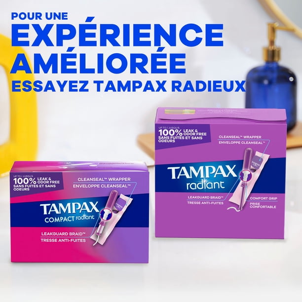 Tampax Compact Pearl Tampons Multipack, with LeakGuard Braid