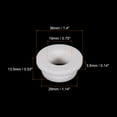 thumbnail image 2 of 4Pcs T Type Rubber Grommet Mount Dia 29mm ID 19mm H 13.5mm Seal Protection Flexible Hole Plugs White, 2 of 5