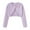 Purple, variant on GYRATEDREAM Girls' Long Sleeve Knitted Bolero Cardigan Kids Button Closure Shrug Dress Sweaters Cropped Jacket Cover Up Tops