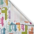 thumbnail image 3 of Cars Curtains 2 Panels Set, Lovely Drive on a Sunny Fun Summer Day Theme with Colorful Buses Trucks Exhaust Fumes, Window Drapes for Living Room Bedroom, 55W X 39L Inches, Multicolor, by Ambesonne, 3 of 3