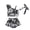 Black, variant on Vedolay Girl's Swimsuits Swimsuit for Girls 2 Piece Ruched Short Sleeve Tankini Set V Neck Shorts Swimsuit,Black 12-18 Months