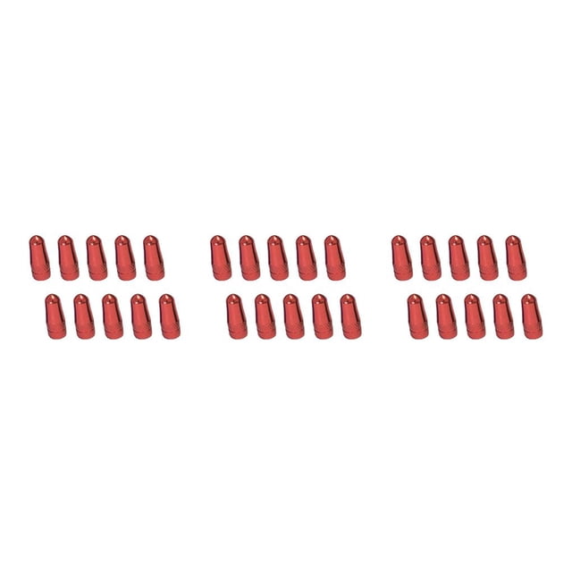 Wisewang 10 Pieces Bike Tire Caps Tyre Accessory Dustproof Cover Parts Valve Shell Solid Color Rim Stem Covers for Replacement Red 3Set