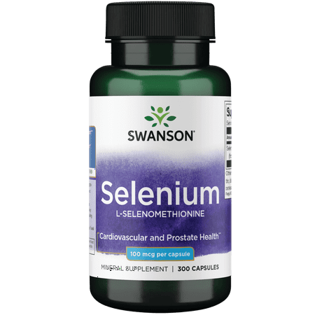 Swanson Selenium L-Selenomethionine 100 Mcg 300 Capsules