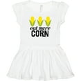 thumbnail image 3 of Inktastic Eat More Corn Girls Baby Dress, 3 of 5