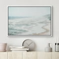 thumbnail image 2 of PixonSign Framed Canvas Print Wall Art Misty Fog Coastal Beach Shore Nature Wilderness Illustrations Fine Art Decorative Farmhouse/Country Relax/Calm/Cozy Multicolor Zen for Bedroom - 16"x24" White, 2 of 5