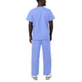 thumbnail image 2 of Adar Universal Unisex Scrubs - Unisex Drawstring Scrub Set - 701 - Ceil Blue - L, 2 of 7