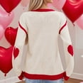 thumbnail image 5 of Fengactive Women's Big Cute Heart Sweater Long Sleeve Crew Neck Knit Pullover Fashion Fall 2025, 5 of 6