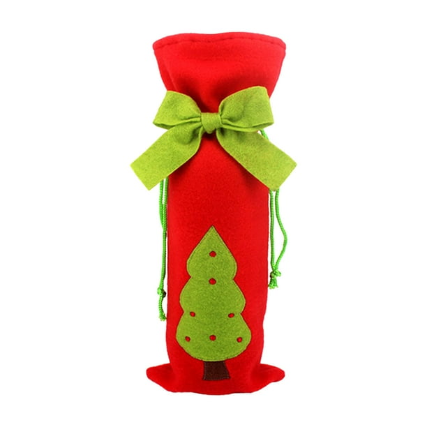 Botella de vino de Navidad Bolsa Papá Noel Navidad Cervatillo Árbol de Navidad Decoraciones para el hogar de Navidad Wmkox8yii fhajkh3664