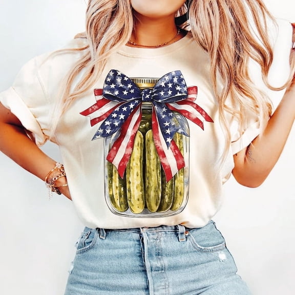 Pickle 4th Of July T-shirt, American Flag Shirt, Pickle Lover Shirt, Independence Day Shirt, Pickle Jar Shirt, Patriotic TH260560