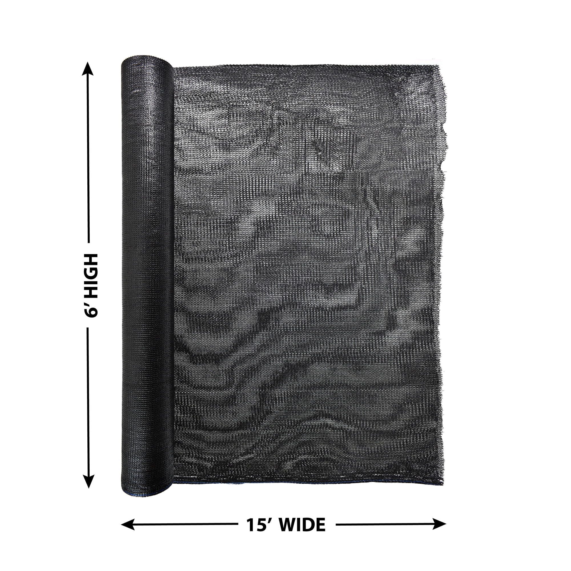 Screenguard 15-ft L x 6-ft H Black 70UV Privacy Fabric