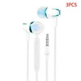 thumbnail image 1 of Ruiboury 3 Pcs Écouteurs Intra-Auriculaires Course Sports Mini Écouteurs Casque Filaire Bouchon d'Oreille Casque avec Microphone pour Android pour IOS, 1 of 9