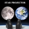 thumbnail image 4 of Lámpara de proyección de la Luna de la Tierra, luz nocturna Led de atmósfera de fondo del proyector de planetas para decoración de pared de dormitorio de niños, tamaño único, 4 of 5