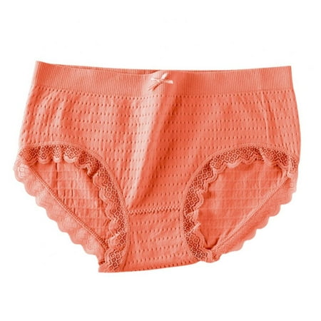Baywell Breathable Underwear for Women Sexy Bikini Panties Lace Stretch Seamless Low Rise Hipster Panty Coffee (Weight)88-143LBS
