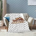 thumbnail image 6 of St Bonaventure University Logo Fleece Blanket, Very Soft Microfiber Flannel Blanket for Couch Warm and Cozy for All Seasons, 6 of 6