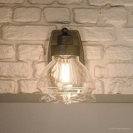 Bronze Patina 4 Light Vanity - Urban Ambiance Luxury Transitional Bathroom Vanity Light, Small Size: 8.75